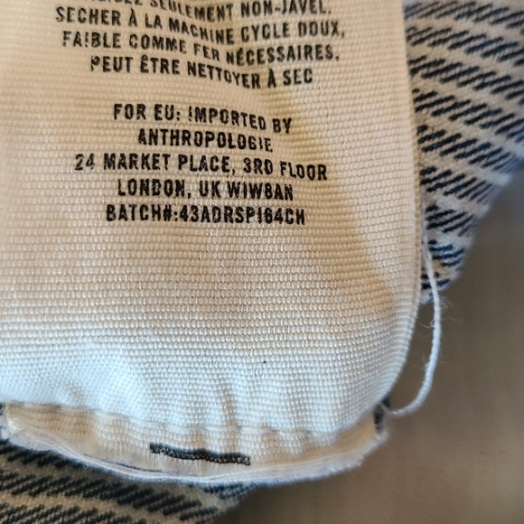 Striped and Denim Patch High-Waist Women’s Shorts - Blue - Picture 15 of 16